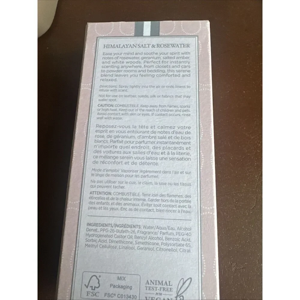 Nest New York Wellness Himalayan Salt & Rose Water Room & Linen Spray 3.4 fl oz